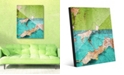 Creative Gallery Duality Grunge Green Teal Abstract 16" x 20" Acrylic Wall Art Print